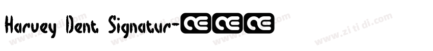 Harvey Dent Signatur字体转换
